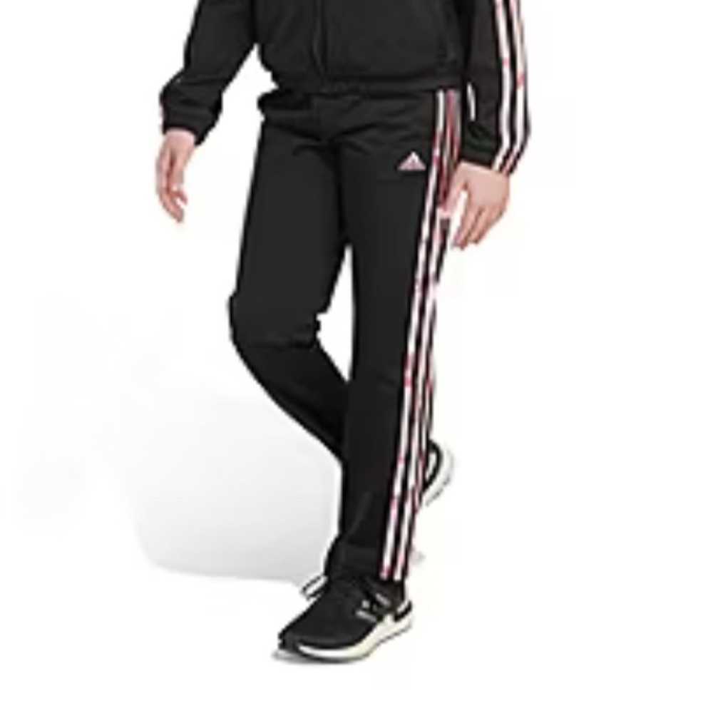 Adidas Black & Pink Stripped Pants